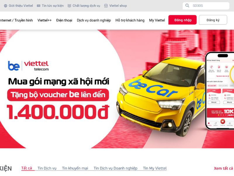 Có thể đổi thông tin chính chủ sim qua website My Viettel