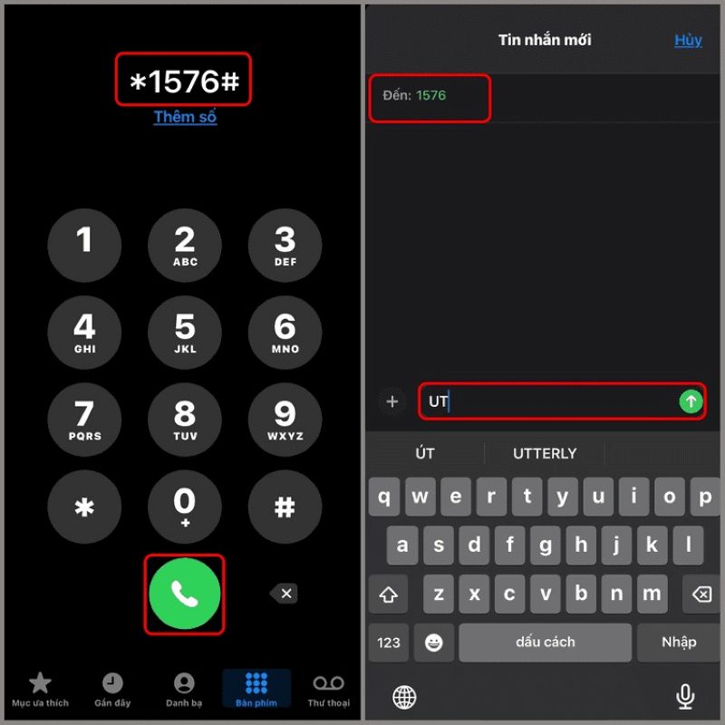 ứng tiền của sim Vinaphone